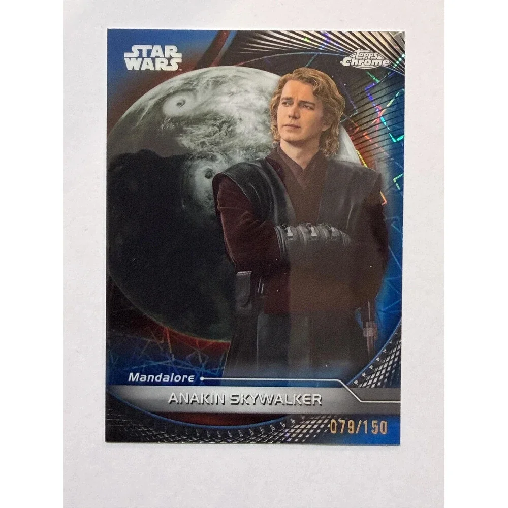 Anakin Skywalker 2025 Topps Star Wars Hyperspace Chrome Blue Lazer 079/150